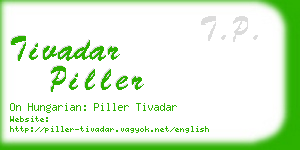 tivadar piller business card